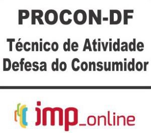 PROCON DF (TÉCNICO DE ATIVIDADE) – IMP 2020.1