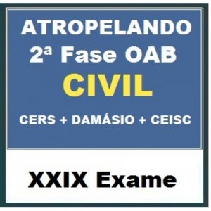 ATROPELANDO 3X1 – 2ª Fase OAB XXIX Exame – DIREITO CIVIL (CERS + DAMÁSIO + CEISC) 2019.2