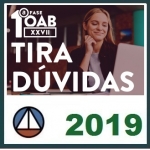 CURSO TIRA DÚVIDAS – OAB 1ª FASE XXVII EXAME DE ORDEM UNIFICADO CERS 2018.2