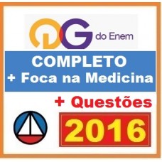 CURSO PARA VESTIBULAR QG ENEM COMBO COMPLETO + FOCA NA MEDICINA CERS 2016